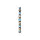 5 - Gracie 2.30 mm Round Blue Topaz and Diamond Eternity Band 