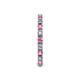 5 - Gracie 2.30 mm Round Pink Sapphire and Diamond Eternity Band 