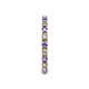 5 - Gracie 2.30 mm Round Tanzanite and Diamond Eternity Band 