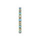 5 - Gracie 2.30 mm Round Blue Topaz and Diamond Eternity Band 