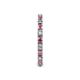 5 - Gracie 2.30 mm Round Rhodolite Garnet and Diamond Eternity Band 