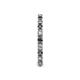 5 - Gracie 2.30 mm Round Black and White Diamond Eternity Band 