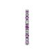 5 - Gracie 2.30 mm Round Amethyst and Diamond Eternity Band 