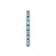 5 - Gracie 2.30 mm Round Blue Topaz and Diamond Eternity Band 