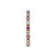 5 - Gracie 2.30 mm Round Amethyst and Lab Grown Diamond Eternity Band 