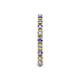 5 - Gracie 2.30 mm Round Tanzanite and Lab Grown Diamond Eternity Band 