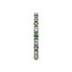 5 - Gracie 2.30 mm Round Green Garnet and Lab Grown Diamond Eternity Band 