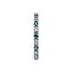 5 - Gracie 2.30 mm Round Blue Diamond and White Lab Grown Diamond Eternity Band 
