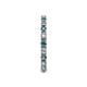 5 - Gracie 2.30 mm Round London Blue Topaz and Lab Grown Diamond Eternity Band 