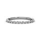 1 - Valerie 2.00 mm Diamond 3/4 Eternity Band 