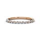 1 - Valerie 2.00 mm Lab Grown Diamond 3/4 Eternity Band 