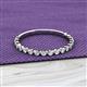2 - Valerie 2.00 mm Diamond 3/4 Eternity Band 