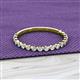 2 - Valerie 2.00 mm Lab Grown Diamond 3/4 Eternity Band 