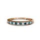 1 - Aqilia 2.00 mm London Blue Topaz and Diamond 13 Stone Wedding Band 
