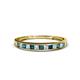 1 - Aqilia 2.00 mm London Blue Topaz and Lab Grown Diamond Wedding Band 