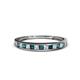 1 - Aqilia 2.00 mm London Blue Topaz and Lab Grown Diamond Wedding Band 