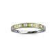 2 - Aqilia 2.00 mm Yellow and White Lab Grown Diamond Wedding Band 