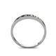 4 - Aqilia 2.00 mm Smoky Quartz and Diamond 13 Stone Wedding Band 
