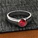 3 - Enola Ruby Solitaire Engagement Ring 