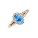 3 - Deborah Desire Oval Cut Blue Topaz and Round Diamond Twist Rope Split Shank Halo Engagement Ring 