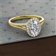 2 - Deborah Desire Oval Cut Diamond Twist Rope Split Shank Halo Engagement Ring 
