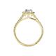 4 - Deborah Desire Oval Cut Diamond Twist Rope Split Shank Halo Engagement Ring 
