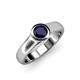 4 - Enola Blue Sapphire Solitaire Engagement Ring 