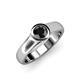 4 - Enola Black Diamond Solitaire Engagement Ring 