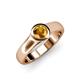 4 - Enola Citrine Solitaire Engagement Ring 