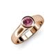 4 - Enola Rhodolite Garnet Solitaire Engagement Ring 