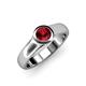 4 - Enola Ruby Solitaire Engagement Ring 