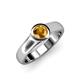 4 - Enola Citrine Solitaire Engagement Ring 