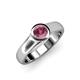 4 - Enola Rhodolite Garnet Solitaire Engagement Ring 