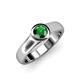 4 - Enola Emerald Solitaire Engagement Ring 