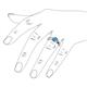 6 - Enola Blue Topaz Solitaire Engagement Ring 