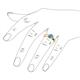 6 - Enola Blue Topaz Solitaire Engagement Ring 