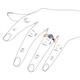 6 - Enola Blue Topaz Solitaire Engagement Ring 