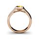 5 - Enola Citrine Solitaire Engagement Ring 
