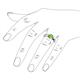 6 - Enola Peridot Solitaire Engagement Ring 