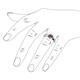 6 - Enola Rhodolite Garnet Solitaire Engagement Ring 