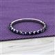 2 - Valerie 2.00 mm Blue Sapphire 3/4 Eternity Band 