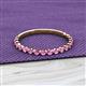 2 - Valerie 2.00 mm Pink Sapphire 3/4 Eternity Band 