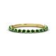 1 - Valerie 2.00 mm Green Garnet 3/4 Eternity Band 