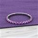 2 - Valerie 2.00 mm Amethyst 3/4 Eternity Band 