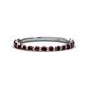 1 - Valerie 2.00 mm Red Garnet 3/4 Eternity Band 