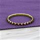 2 - Valerie 2.00 mm Red Garnet 3/4 Eternity Band 