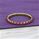 2 - Valerie 2.00 mm Ruby 3/4 Eternity Band 