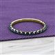 2 - Valerie 2.00 mm Blue Diamond 3/4 Eternity Band 