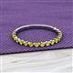 2 - Valerie 2.00 mm Yellow Diamond 3/4 Eternity Band 