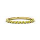 1 - Valerie 2.00 mm Yellow Diamond 3/4 Eternity Band 
